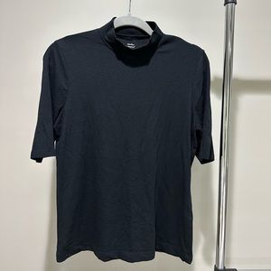 Banana Republic Factory mock neck black top